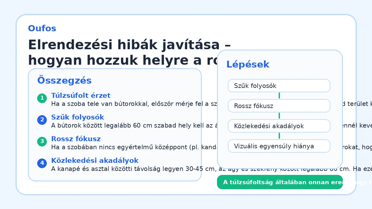 Elrendezési hibák javítása – hogyan hozzuk helyre a rosszul sikerült berendezést?